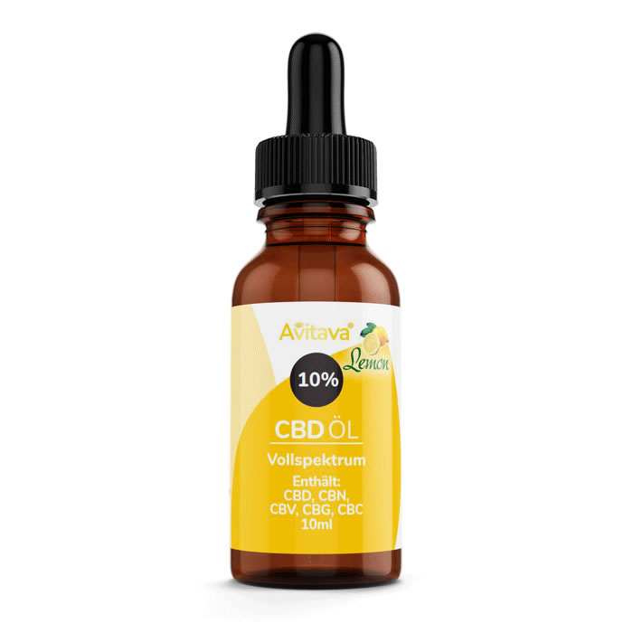 Avitava Zitrone 10% CBD Öl Avitava Zitrone 10% CBD Öl