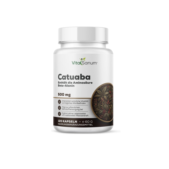 VitaSanum® Catuaba (Erythroxylum catuaba) – 500 mg – 100 Kapseln VitaSanum® Catuaba (Erythroxylum catuaba) – 500 mg – 100 Kapseln