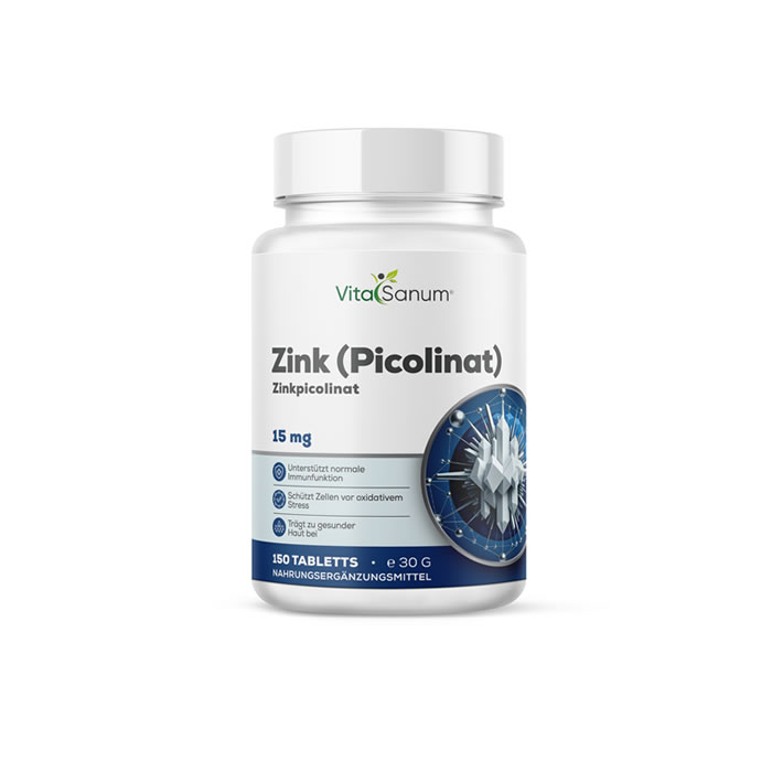 Zink-Pico_2 VitaSanum® Zink Picolinat – 15 mg Zink – 150 Tabletten