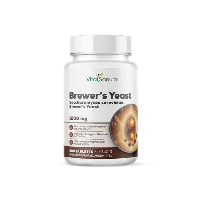 VitaSanum® - Bierhefe (Saccharomyces cerevisiae) 1200 mg 200 Tabletten VitaSanum® - Bierhefe (Saccharomyces cerevisiae) 1200 mg 200 Tabletten