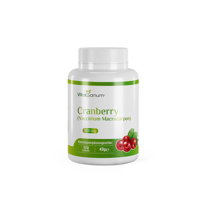 VitaSanum® - Cranberry (Vaccinium Macrocarpon) 300 mg 120 Kapseln VitaSanum® - Cranberry (Vaccinium Macrocarpon) 300 mg 120 Kapseln