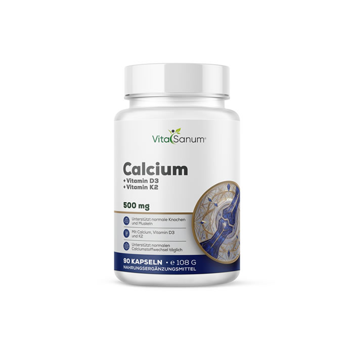 VitaSanum® - Calcium + Vitamin D3 + Vitamin K2 - 90 Tabletten VitaSanum® - Calcium + Vitamin D3 + Vitamin K2 - 90 Tabletten