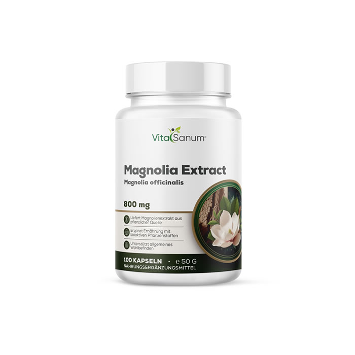 VitaSanum®- Magnolie (Magnolia officinalis) 800 mg 100 Kapseln VitaSanum®- Magnolie (Magnolia officinalis) 800 mg 100 Kapseln
