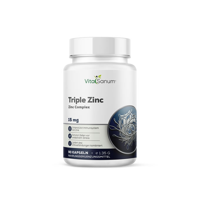 VitaSanum®- Triple Zink 15 mg 90 Kapseln VitaSanum®- Triple Zink 15 mg 90 Kapseln