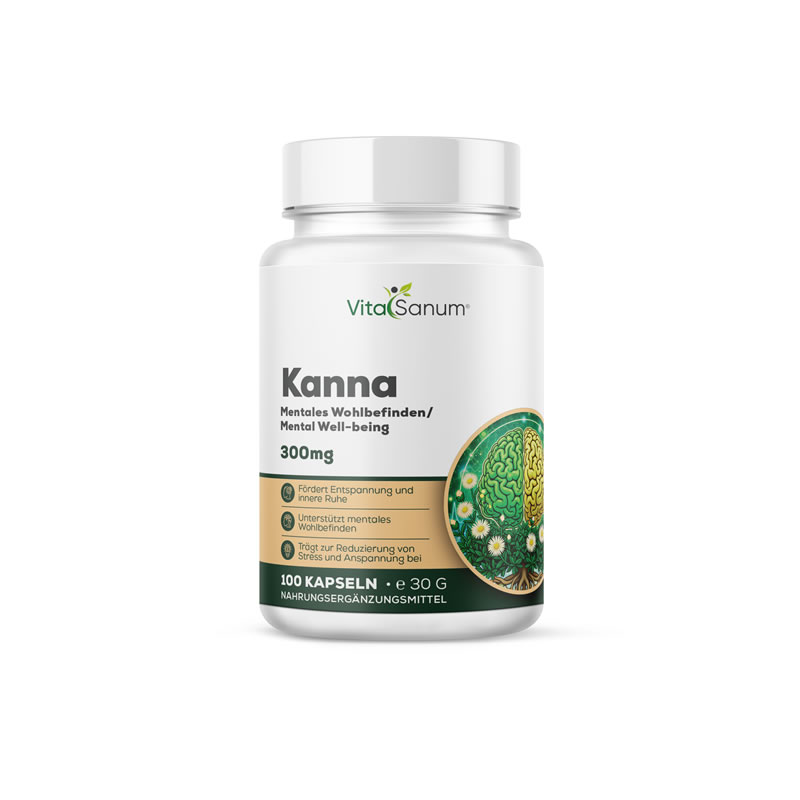 VitaSanum®- Kanna (Sceletium tortuosum) 300 mg 100 Kapseln VitaSanum®- Kanna (Sceletium tortuosum) 300 mg 100 Kapseln