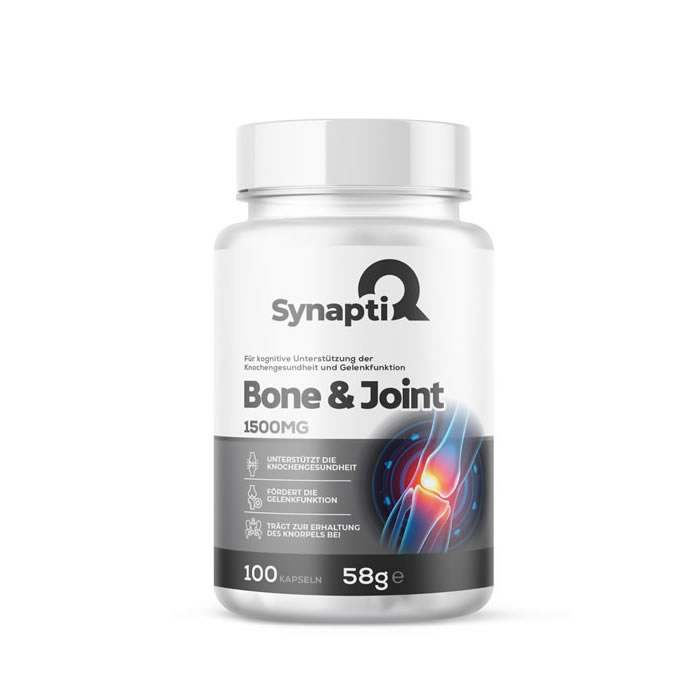 SynaptiQ® - Bone & Joint – Unterstützung der Knochengesundheit und Gelenkfunktion 1500 mg 100 Kapseln SynaptiQ® - Bone & Joint – Unterstützung der Knochengesundheit und Gelenkfunktion 1500 mg 100 Kapseln