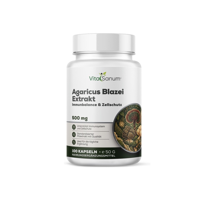 VitaSanum® Agaricus blazei – Hochwertiger Pilzextrakt VitaSanum® Agaricus blazei – Hochwertiger Pilzextrakt
