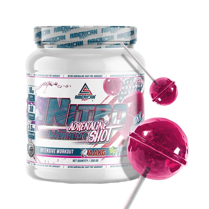 American Supplement - Nitro Adrenalin Shot Pre-Workout Lutscher 300 g American Supplement - Nitro Adrenalin Shot Pre-Workout Lutscher 300 g