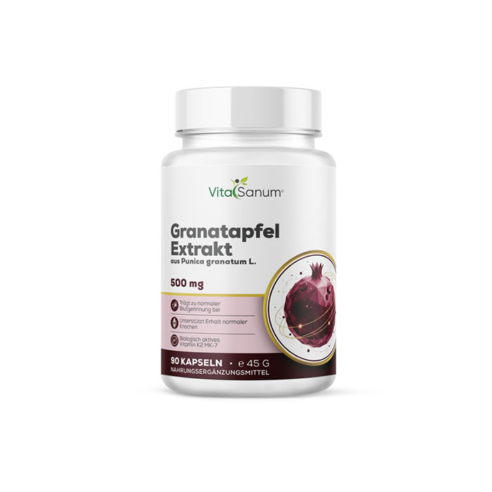 VitaSanum®- Granatapfel Extrakt – 500 mg – 90 Kapseln VitaSanum®- Granatapfel Extrakt – 500 mg – 90 Kapseln