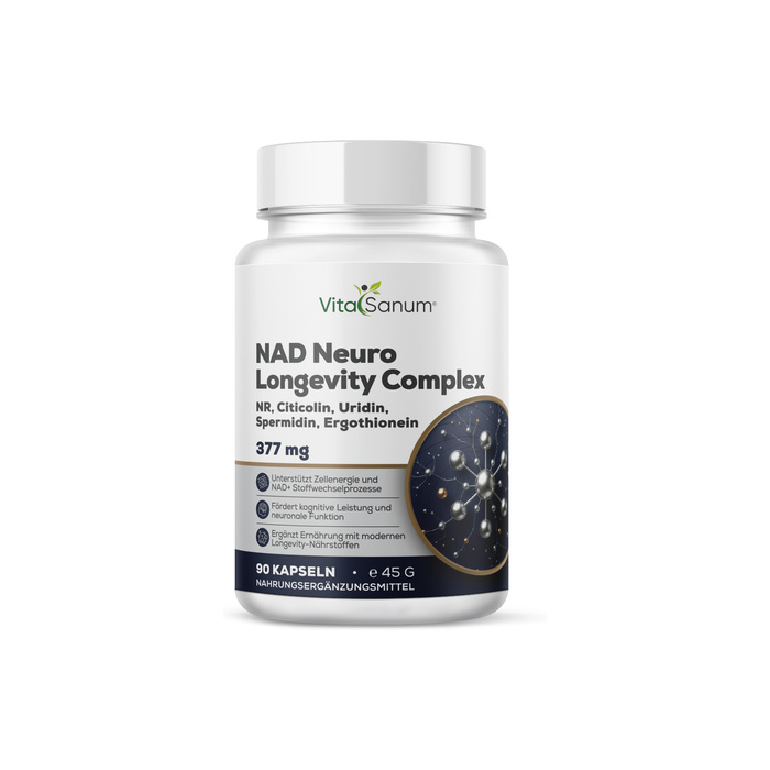 VitaSanum® NAD Neuro Longevity Complex – 90 Kapseln VitaSanum® NAD Neuro Longevity Complex – 90 Kapseln